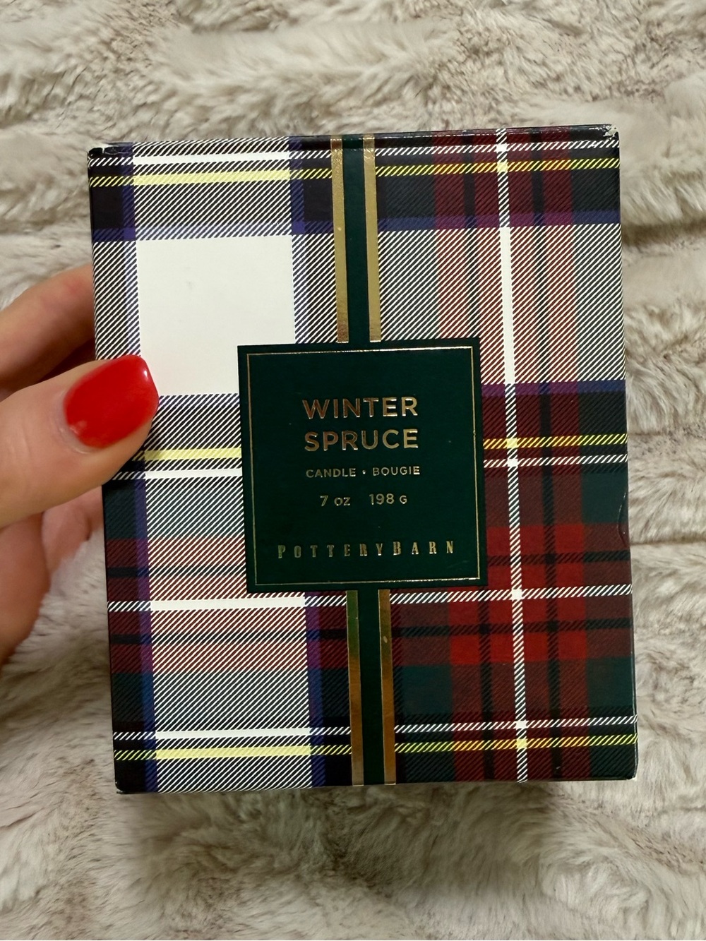 New With Box Pottery 7oz Winter Spruce Candle